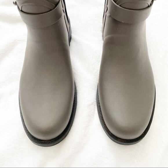 Rag & Bone gray moto rain boots size 41 size 11 chunky rubber - Picture 6 of 9